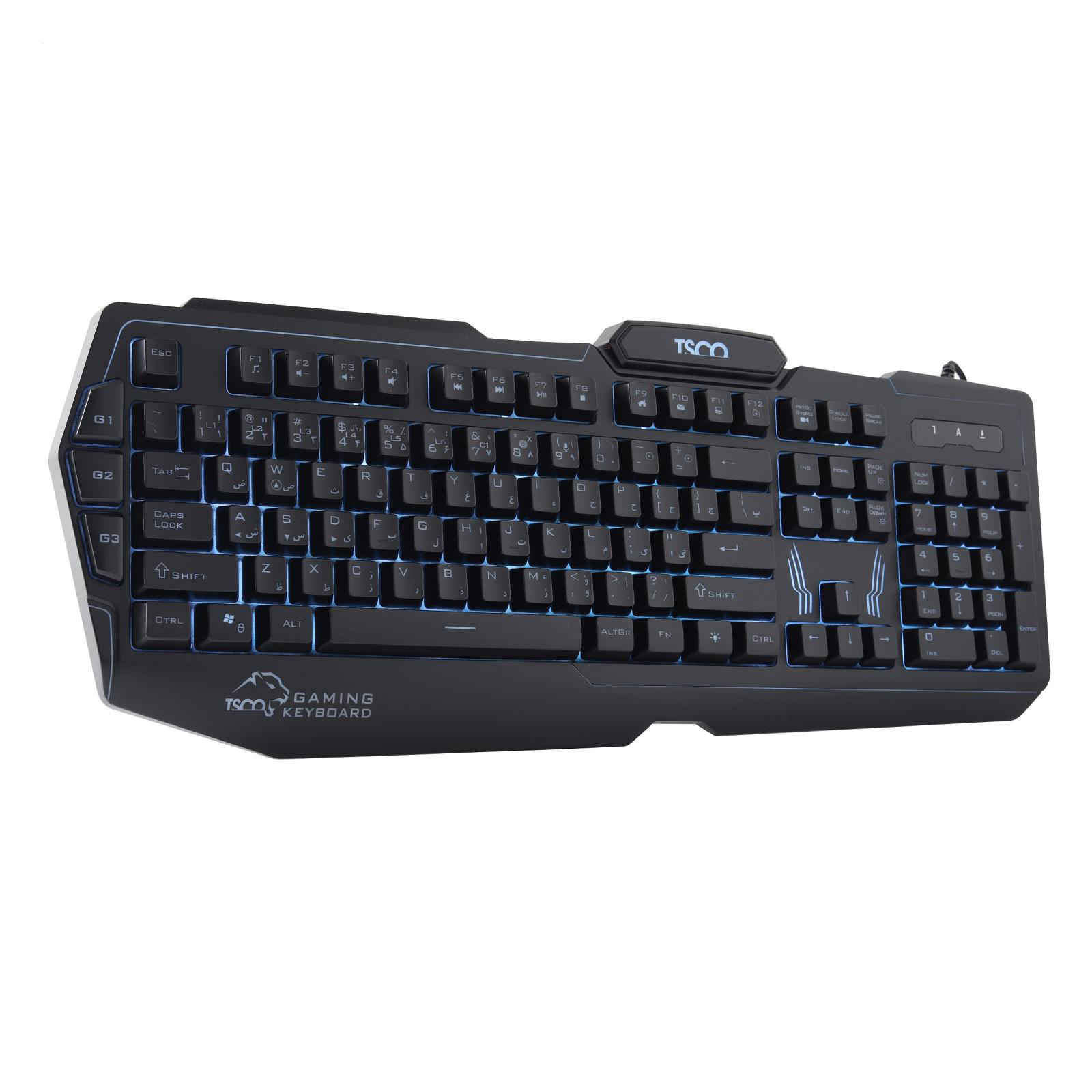 Tesco Gaming Toetsenbord met Farsi Keycaps TK 8121L