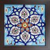 Decoratieve Perzische Ingelijste Keramische Tegel – Zahiri II