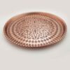 Perzisch Rosegold koperen serveerblad - Premium handgegraveerd geometrisch dienblad