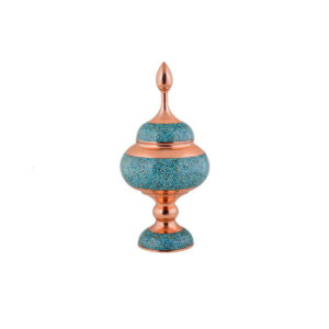 Handgemaakte Perzische Suikerpot met Turquoise Inleg Kiara II