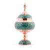 Handgemaakte Perzische Suikerpot met Turquoise Inleg Sinry