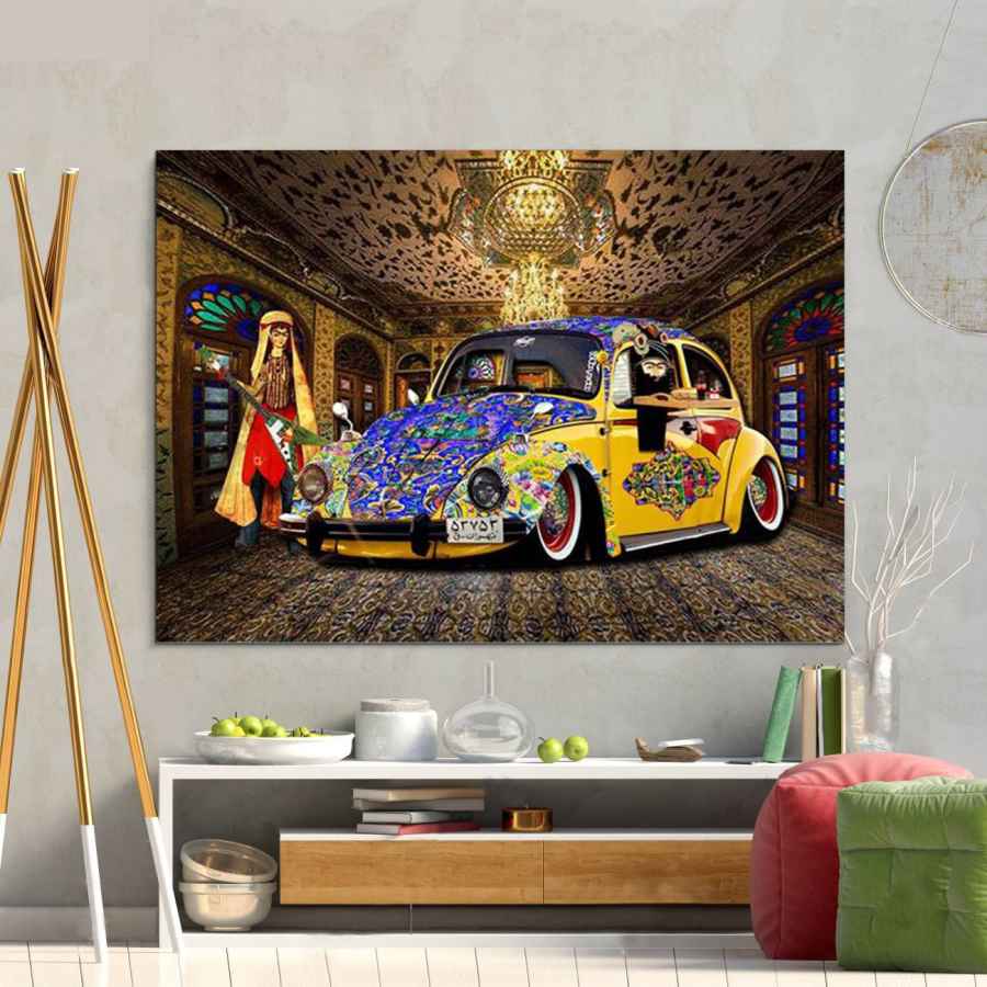 Perzisch Canvas Kunst – Volkswagen Retro