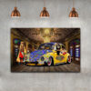 Perzisch Canvas Kunst – Volkswagen Retro
