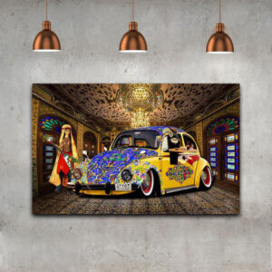 Perzisch Canvas Kunst – Volkswagen Retro