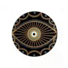 Handgeschilderd Decoratief Aardewerk Bord – Zwart Oog Model 1