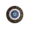Handgeschilderd Decoratief Aardewerk Bord – Zwart Oog Model 2
