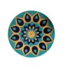 Handgeschilderd Decoratief Aardewerk Bord – Blauw Ontwerp