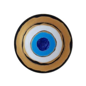 Handgeschilderd Decoratief Aardewerk Bord – Boze Oog Model II