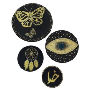 Handgeschilderd Decoratief Aardewerk Bord – God-bescherming