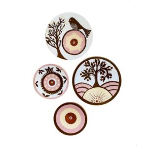 Handgeschilderd Decoratief Aardewerk Bord – Parand