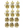 Perzische Metaal Thee & Koffie Set – Vintage Stijl & Gouden Kleur