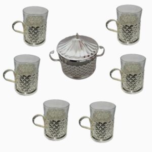 Perzische Metaal Thee & Koffie Set – Vintage Stijl