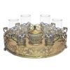 Perzische Metaal Thee & Koffie Set – Bronskleur