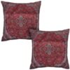 Perzische Termeh Kussenhoes – Model Vermilion (2X) | Luxueus Zijden Vakmanschap
