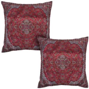 Perzische Termeh Kussenhoes – Model Vermilion (2X) | Luxueus Zijden Vakmanschap
