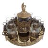 Perzische Metaal Thee & Koffie Set – Vintage Stijl Model Zwaan