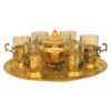 Perzische Metaal Thee & Koffie Set – Vintage Stijl Gouden