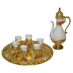 Perzische Metaal Thee & Koffie Set – Vintage Stijl