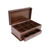 Kastanjebruine Houten Thee-Organizer Doos met Perzische Touch