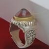 Perzische Sulemani Hakik Ring — Heren — Sterling Zilver — Model Yas