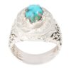 Zilveren Ring met Neyshabur Turkoois Ahmadi – Sterling Zilver