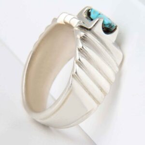 Zilveren Ring met Neyshabur Turkoois Khorshidi – Sterling Zilver