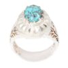 Zilveren Ring met Neyshabur Turkoois Mahan – Perzisch Design