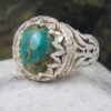 Zilveren Ring met Neyshabur Turkoois Sanam – Sterling Zilver