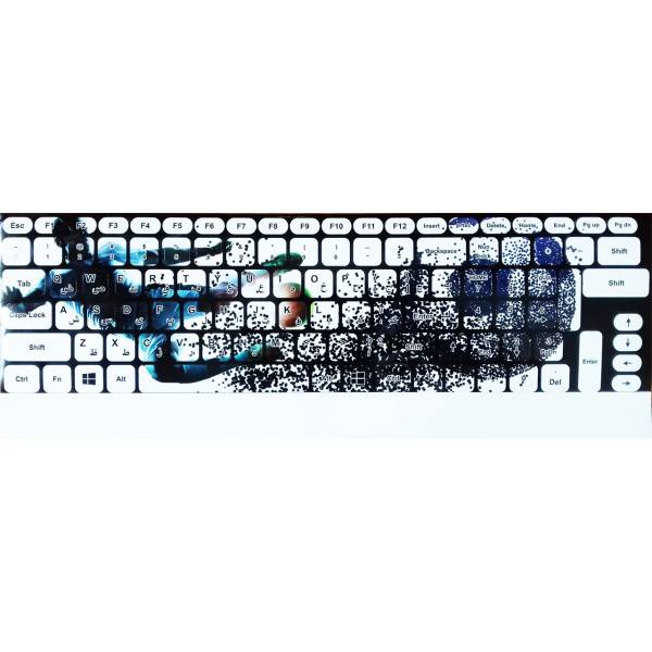 Perzische Toetsenbord Stickers — Model Voetbal — Farsi Layout