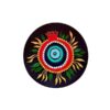Handgeschilderd Decoratief Aardewerk Bord – Granaatappel & Boze Oog
