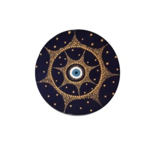 Handgeschilderd Decoratief Aardewerk Bord – Boze Oog