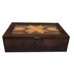 Arka Decoratieve Houten Theedoos met Opslagkisten