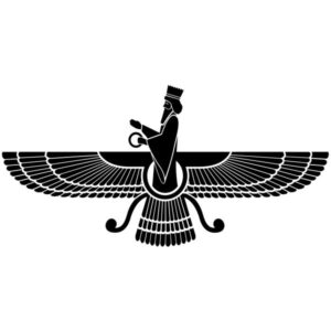 Perzische Muursticker – Farvahar Symbool van Zarathushtra
