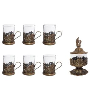 Luxe Brons Thee Service Set – 7-delig – Traditioneel