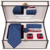 Luxueuze Heren Accessoires Set – Model Ahmadi Blauw