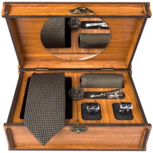 Luxueuze Heren Accessoires Set – Klassiek Bruin