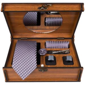 Luxueuze Heren Accessoires Set – Model Choobi Purper