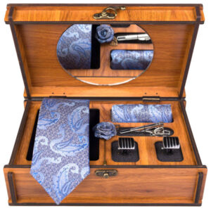 Luxueuze Heren Accessoires Set – Model Darya Violet Paisley