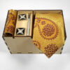 Luxueuze Heren Accessoires Set – Goud Bloemenpatroon