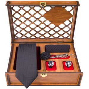 Luxueuze Heren Accessoires Set – Model Golin Grijs