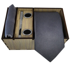 Luxueuze Heren Accessoires Set – Klassiek Grijs