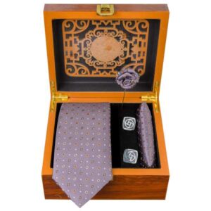 Luxueuze Heren Accessoires Set – Model Hamta Purper