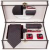 Luxueuze Heren Accessoires Set – Model Irvan Navy Blauw