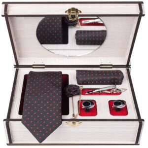 Luxueuze Heren Accessoires Set – Model Irvan Navy Blauw