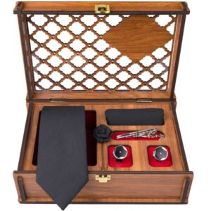 Luxueuze Heren Accessoires Set – Model Kabir Zwart