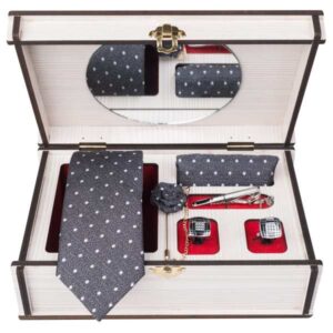Luxueuze Heren Accessoires Set – Model Sarvi Grijs