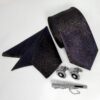 Luxueuze Heren Accessoires Set – Purper Elegantie