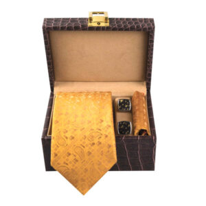 Luxueuze Heren Accessoires Set – Model Tala Goud Paisley