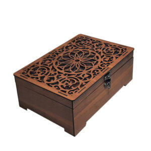Setareh Houten Theedoos – Organizer met Vakken