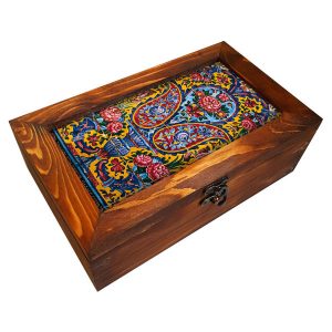 Handgemaakte Soren Thee Organizer – Houten Theedoos met Vakken